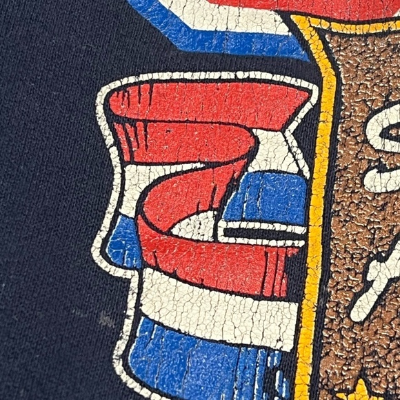 Vintage USA Bald Eagle Military 1980s Crewneck PUllover Sweatshirt - Picture 4 of 7